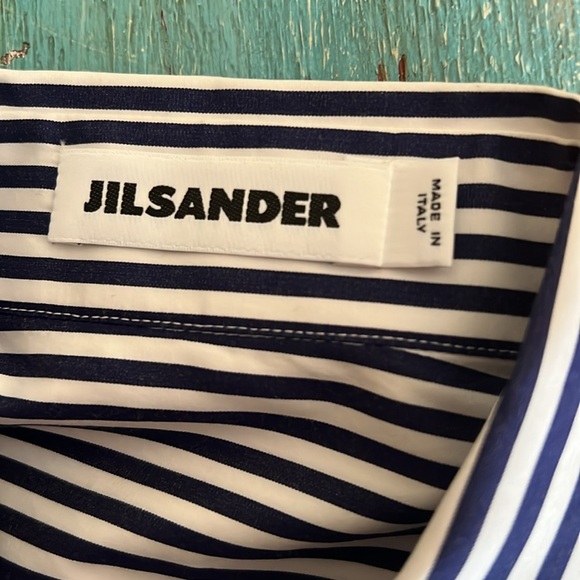 Jil Sander striped ruffle sleeveless blouse, size 36 aghata - Picture 8 of 11